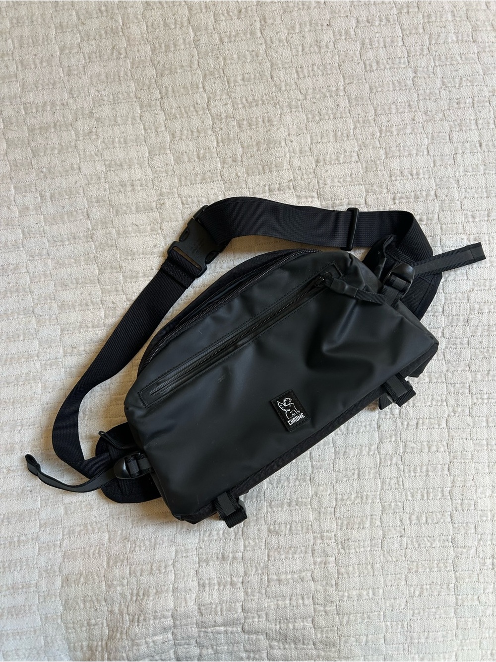 Chrome Black Sling Bag